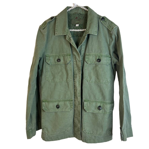 CLOSED Clothing Traveller's Joy Military Inspired Canvas Jacket SZ L - Picture 1 of 10
